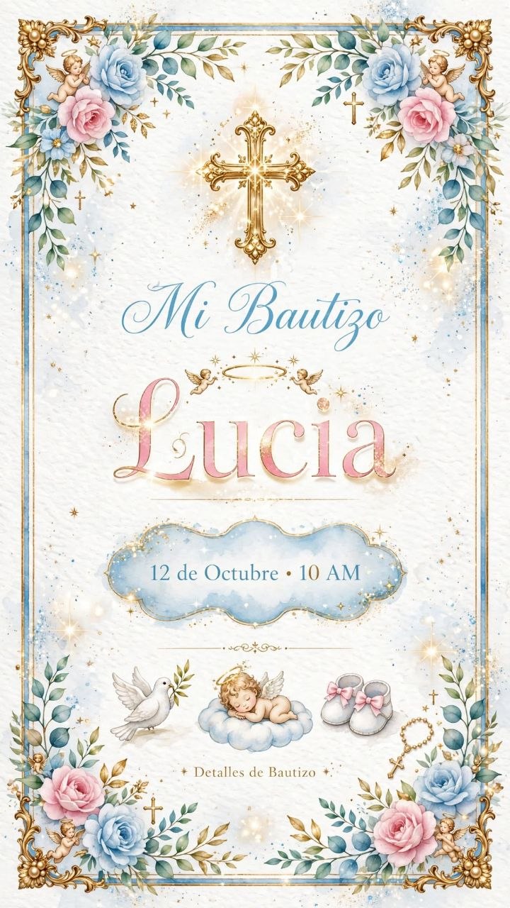 Invitación de Bautizo